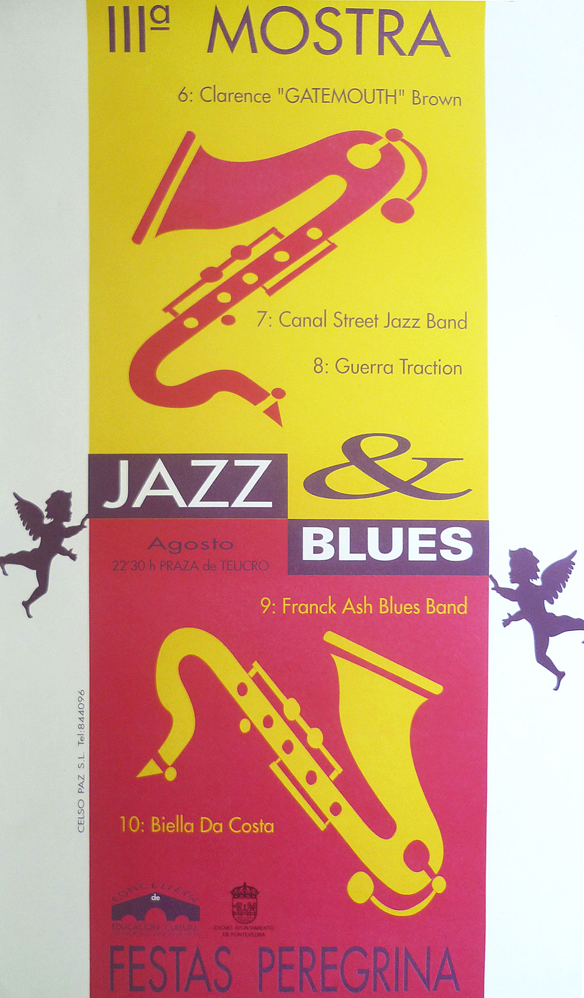 cartel festival de jazz 1995 Pontevedra