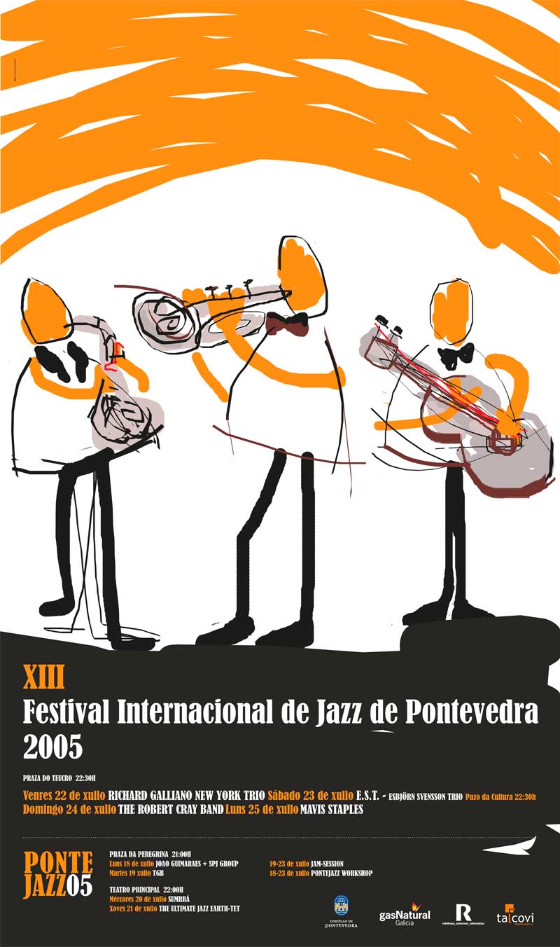 cartel festival de jazz 2005 Pontevedra