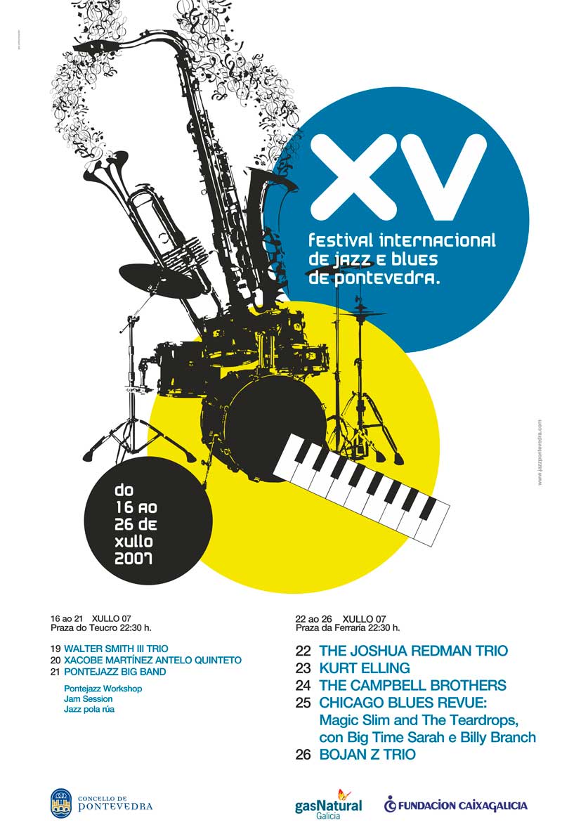 cartel festival de jazz 2007 Pontevedra