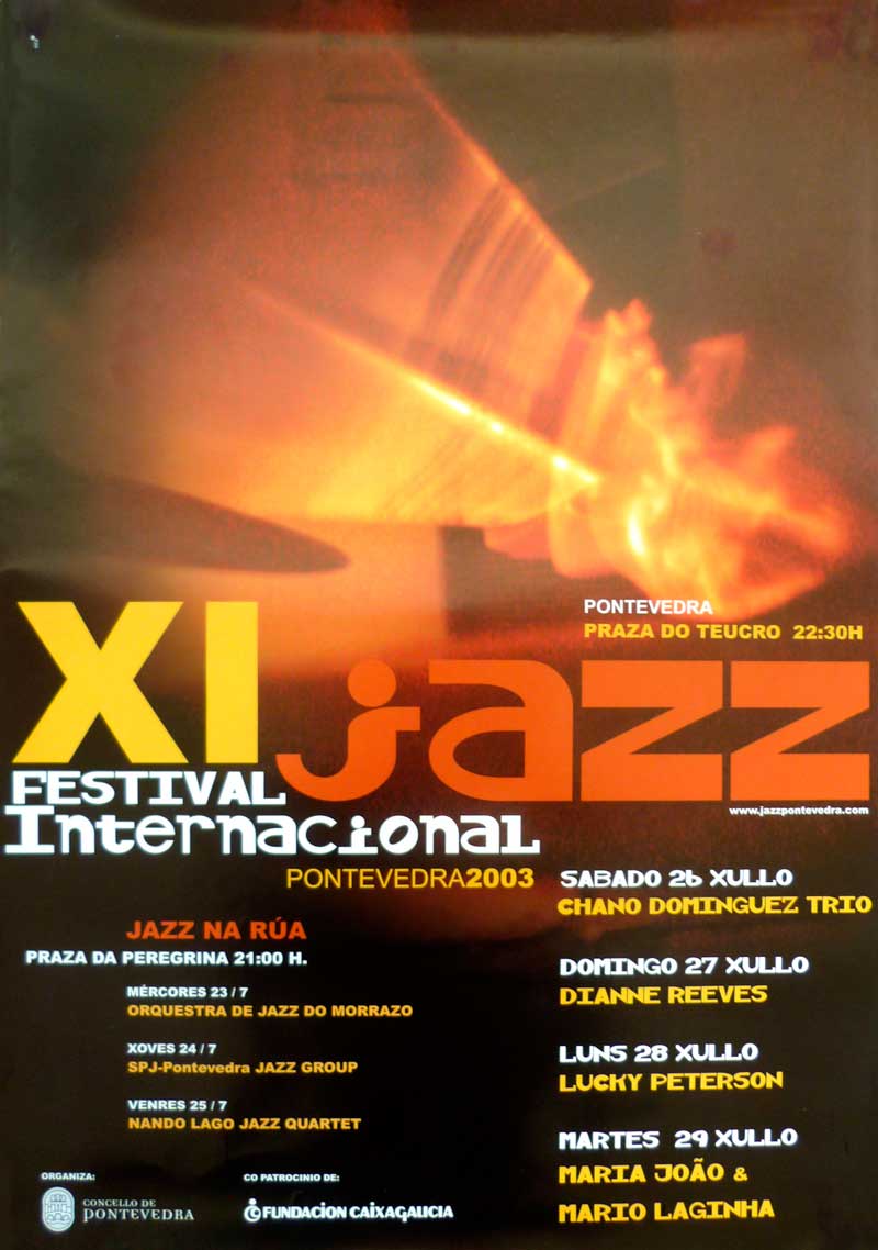 cartel festival de jazz 2003 Pontevedra