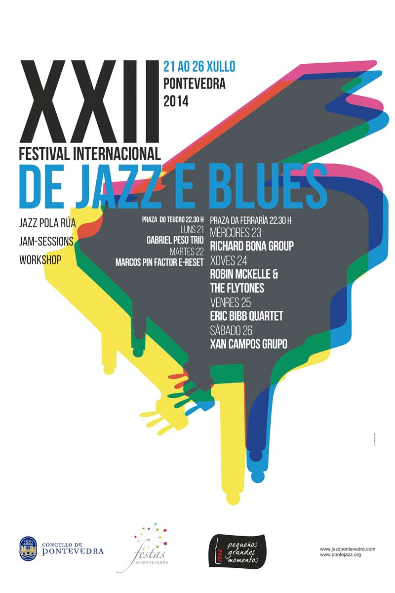 cartel festival de jazz 2014 Pontevedra