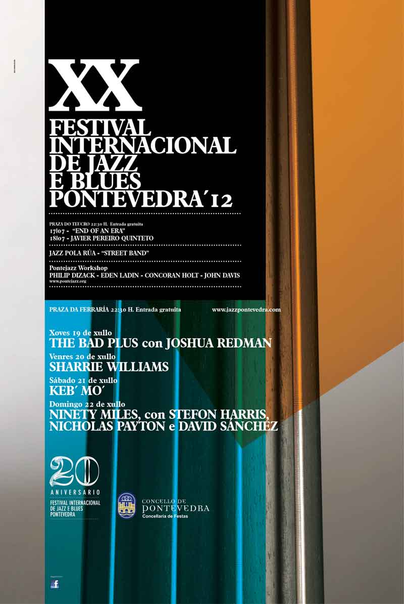 cartel festival de jazz 2012 Pontevedra